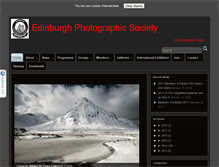 Tablet Screenshot of edinburghphotographicsociety.co.uk